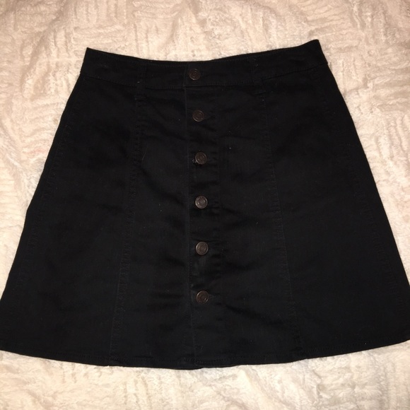 Mossimo Supply Co. Dresses & Skirts - Black denim button down skirt